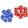 FOXCUP Dadi Poliedrici, 14 Pezzi Set di Dadi da Gioco, Dadi Glitterati per Dungeons & Dragons, Adatto a Bambini di Età Superiore ai 14 Anni