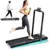Mobvoi Home Treadmill Tapis roulant pieghevole 3 in 1 Tappetino da passeggio Walking Pad Compatto sotto la scrivania Corsa per casa e ufficio Display a LED Ampia area di corsa 42 cm 1-12 km/h 120kg