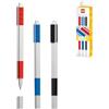 IQ LEGO cancelleria - Pacchetto da 3 penne gel - rosso, blu, nero