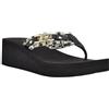 GUESS Ediva, Sandali con Zeppa Donna, Nero 001, 38.5 EU