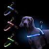PettyStore Pettorina LED Impermeabile per Cani - Carica Type C -Pettorina Antitrazione Antifuga Cane Regolabile Confortevole con 3 Modi di Lampeggiante Blu 2XS (Blu, 2XS)