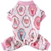 XIAOYU cane pigiama cappotto tuta torta dolce vestiti per animali domestici Halloween Natale costume da compagnia per cane PJS (M)