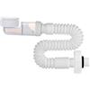 SHENRUZENG Sifone da 1 1/4 Pollici, Sifone Salvaspazio Regolabile Tubo Lavandino Bagno Scarico Lavandino Cucina Tubo Scarico Sostituibile con sifone Antiodore sifone Flessibile Inodore per Lavello della Cucina