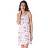 Lovable Sottoveste Spalline Sottili in Modal Donna, Bianco Stampa Floreale, S
