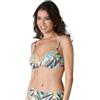 Lovable Bikini Reggiseno con Ferretto Taglio a 2 Printed Shiny Micro Donna, Stampa Tropical, 85E