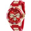 Invicta Aviator 37320 Orologio da Donna - Impermeabile - Analogico - Movimento Quarzo - acciaio inossidabile con quadrante rosso - 38mm