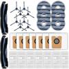 CHAIN PEAK (30 pezzi) C20 Omni Ricambi compatibili con il robot aspirapolvere Eufy C20 Omni, 2 spazzole a rullo, 8 spazzole laterali, 7 filtri HEPA, 7 sacchetti raccoglipolvere, 6 panni per mocio, kit di accesso