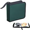 Svupue Cd Bag, Cd Dvd Discs Custodia per 40 Dischi, Cd Custodia per Auto E Casa, Verde