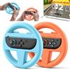 Tokluck 2 Confezioni Volanti per Nintendo Switch 2, Volanti da Corsa Compatibili con Joy-Con Switch2 per Mario Kart World & 8 Deluxe, Volante da Corsa Accessoire SW 2 (Blu + Arancio)