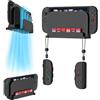 EJGAME Staffa di montaggio a parete compatibile con Nintendo Switch 2, organizer salvaspazio in metallo con 6 slot per schede di gioco e 2 supporti Joy-Con, per riporre in modo sicuro Switch 2 console