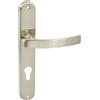 domino ALMA ECO M9 - Set di 72 maniglie per porta della stanza, porta dell'ufficio, della cantina e della porta interna, a forma di L, accessori per porta in alluminio, in nichel