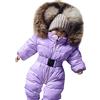 Fannyfuny Tuta Da Sci Intera Bambina Manica Lunga Fleece Outfits Tuta Termica Neonato Tuta Da Sci Per Bambina Set Con Cappuccio Tuta Imbottita Neonata Snowsuit Unisex 0-24 Mesi