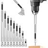 Crewell Set di 9 punte per trapano ad alta magnetica, K5, antiscivolo, a croce, altamente magnetiche, per trapani elettrici (25 50 65 70 75 90 100 120 150 mm)