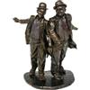 BreadPeal DETROVA - Statuetta in bronzo Stanlio e Ollio, Regalo per compleanno, Bronzo, Marrone