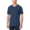 Schiesser Mix & Relax T-Shirt Uomo con Scollo a V Parte Superiore del Pigiama, Grigio (Grigio Blend 202), 46 IT