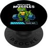 Dinosaur Gym Weight Training Tees Installazione di Muscoli Dinosauro Palestra Formazione PopSockets PopGrip Adesivo