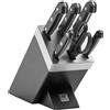 ZWILLING Gourmet Set di coltelli con ceppo, 7-pz., nero
