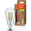 LEDVANCE Lampada a Risparmio Energetico a Led, Filamento Edison, E27, Bianco Caldo, 3000K, 4 Watt, Sostituisce La Lampadina da 60W, Efficiente E a Risparmio Energetico, Confezione da 1