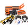 Hui Na Toys Huina 1319 Set Camion Pianale Ribassato + Escavatore Radiocomandati Scala 1:24