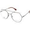 Fendi FF 0329 6LB | Occhiali da Vista Graduati | Unisex | Metallo | Pilot | Rutenio | Adrialenti