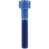Yaruijia - Bullone in titanio per bicicletta DIN912 M6x10/15/16/18/20/25/30/35/40/45/50/55/60 mm a testa quadrata con testa esagonale Gr5 (M6x30mm, blu)