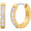 limerencia G23 Orecchini a Cerchio Anallergici per Orecchie Sensibili,Huggie Hoop Orecchini in Titanio 8 mm/10 mm/12 mm,Orecchini Argento Diamante per Donna Uomo Bambina(oro 8mm)