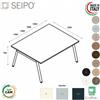 SEIPO DECK Tavolo riunione p. 1250 piano monoblocco gambe inclinate piano melaminico Seipo DKI.0200 01 02 03