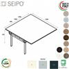 SEIPO DECK allungo per Tavolo riunione composto p. 1450 piano monoblocco gambe a ponte piano melaminico Seipo DK.0230 31 32