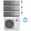 Mitsubishi Climatizzatore Condizionatore Mitsubishi Kirigamine Zen Wifi Argento Trial Split Inverter 7000 + 9000 + 12000 BTU con U.E. MXZ-3F54VF classe A+++ /A++ NOVITÁ