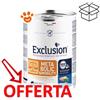 Exclusion Dog Diet Metabolic & Mobility Maiale e Fibre - Lattina Da 200 Gr - CONFEZIONE RISPARMIO