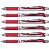 Pentel EnerGel BL77, penna a gel con meccanismo a pressione, 0,35 mm, 1 pezzo 6 Stück | rot