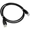 Alantec KKU6CZA0.25.Patch-cord U/UTP CAT6 Plug RJ45 Rame 0,25m.Nero
