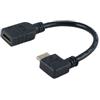 ALPHA ELETTRONICA Alpha 64-579/03B.Cavo adattatore HDMI ad angolo verticale a presa HDMI, 20cm