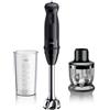 Braun Frullatore a immersione Braun MultiQuick 3 MQ30201M 900W con trituratore 350ml/contenitore 600ml Nero [MQ30201M]