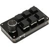 VBESTLIFE Tastiera Meccanica a 6 Tasti, Mini Tastiera a 6 Tasti e Tastiera da Gioco OSU Programmabile Fai-da-Te a 1 Manopola per Ufficio, Giochi, Musica, Media