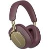 Bowers & Wilkins PX8 - Cuffie over-ear wireless con cancellazione del rumore, Bluetooth 5.2 e ricarica rapida, 30 ore di riproduzione ad alta risoluzione e microfono integrato, colore: Royal Burgundy
