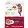NATURAL TRAINER Trainer Natural Gatto Adult Pollo - Busta Umida Tradizionale per Gatti - 85g Prezzo x 12 unità