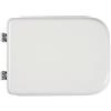 Ercos Coprivaso Sedile Compatibile Serie Conca Dedicato In Legno Rivestito Bianco Con Cerniere