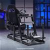 Dardoo F1 Racing Simulator Cockpit Con Sedile Nero Adatto A Logitech G920 G923