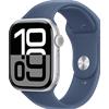 Watch Apple Watch Series 10 GPS 46mm Silver Aluminium Case with Sport Band S/M - Denim
