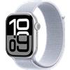 Watch Apple Watch Series 10 GPS 46mm Silver Aluminium Case with Sport Loop - Blue Cloud