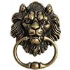 QWORK® Batacchio Portone, Battente Porta Leone, bronzo antico, con Viti