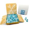 ARBUES ANTONIO MARIA CONFETTI Confetti Arbues Artigianali CIOCCOMANDORLA AZZURRI Incartati Singolarmente - 400gr - Perfetti per Nascita, Battesimo, Compleanno e Confettate