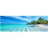 Lupia - Quadro moderno Canvas World TROPICAL PARADISE 30x90 cm, Stampa su Tela Telaio in Fibra di Legno, Stampa Stile naturalistico mare, Decorazione Cucina Sala da Pranzo bar hotel ristorante pizzeria