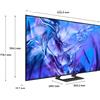 Samsung TV Crystal UHD 4K 55" UE55DU8570UXZT Smart TV Wi-Fi Titan Gray 2024, Processore Crystal 4K, 4K Upscaling, AirSlim