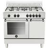 La Germania Cucina a Gas 5 Fuochi con Forno Elettrico Larghezza x Profondità 90x60 cm colore Bianco - AMN9P5EBV24