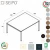SEIPO DECK Tavolo riunione p. 1650 piano monoblocco gambe a ponte piano melaminico Seipo DK.0240 41