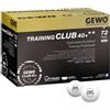GEWO Palle da ping pong per allenamento Club - 2 stelle 40+ in plastica ABS con cuciture - Palline da allenamento di alta qualità con comportamento di volo preciso, diametro 40 mm, 72 pezzi, bianco