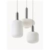 Westwing Collection Lampada a sospensione cluster in vetro opale Candela