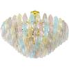 Cristalleria Murano Poliedri Deluxe - Lampadario vintage murano con vetri poliedri colorati